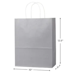 Hallmark 12.5" 12-Pack Assorted Kraft Paper Gift Bags 11 Hallmark 12.5" 12-Pack Assorted Kraft Paper Gift Bags -Gift Wrap Store 12.5 Prints and Solids 12Pack Assorted Gift Bags 5EGB6049 03