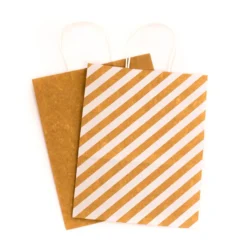 Hallmark 12.5" 12-Pack Assorted Kraft Paper Gift Bags 12 Hallmark 12.5" 12-Pack Assorted Kraft Paper Gift Bags -Gift Wrap Store 12.5 Prints and Solids 12Pack Assorted Gift Bags 5EGB6049 04