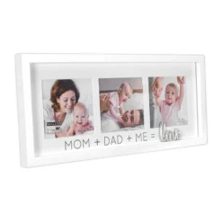 Malden 4x4 Mom, Dad And Me Wood Collage Picture Frame, 15x7 -Gift Wrap Store 4x4 MomDadMe Wood Collage Picture Frame 3569344 02