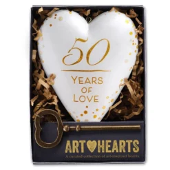 50 Years Of Love Art Heart Sculpture, 4" -Gift Wrap Store 50 Years of Love Art Heart Sculpture 4 root 1003480107 1003480107 1470 4.jpg Source Image