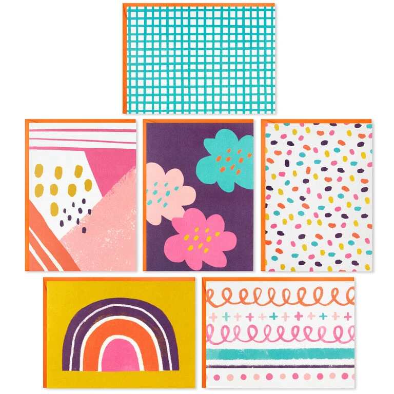 Hallmark Abstract Doodles And Dots Boxed Blank Note Cards, Pack Of 48 1 Hallmark Abstract Doodles And Dots Boxed Blank Note Cards, Pack Of 48