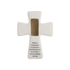 Roman All Things Through Christ Porcelain Prayer Cross -Gift Wrap Store All Things Through Christ Porcelain Prayer Cross 223621 03