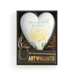 Demdaco Always & Forever Art Heart With Key Stand -Gift Wrap Store Always Forever Heart Sculpture With Key 1003480432 04