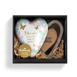 Demdaco With All My Heart Art Heart Keeper Trinket Box -Gift Wrap Store Art Heart Resin and Metal Trinket Dish 1003480437 03