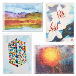 Hallmark ArtLifting Nature And Abstracts Blank Note Cards Assortment, Box Of 24 -Gift Wrap Store ArtLifting Nature Art Assorted Boxed Blank Cards 3SOM1334 03