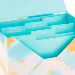 Hallmark Assorted All-Occasion Greeting Cards In Pastel Watercolor Organizer, Box Of 24 9 Hallmark Assorted All-Occasion Greeting Cards In Pastel Watercolor Organizer, Box Of 24 -Gift Wrap Store Assorted Fun AllOccasion Cards in Storage Box 5EBN1002 05