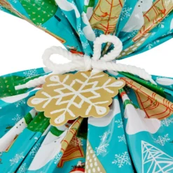 Hallmark Snowmen On Blue And Snowflakes On Red 2-Pack Giant Plastic Christmas Gift Bags -Gift Wrap Store Assorted Giant Plastic Christmas Gift Bags 5XGB1452 04