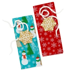 Hallmark Snowmen On Blue And Snowflakes On Red 2-Pack Giant Plastic Christmas Gift Bags -Gift Wrap Store Assorted Giant Plastic Christmas Gift Bags 5XGB1452 06
