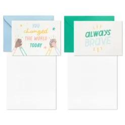 Hallmark Little World Changers™ Assorted Blank Note Cards In Caddy, Pack Of 24 -Gift Wrap Store Assorted Kids Blank Note Cards in Caddy 3SOM1188 03