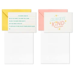 Hallmark Little World Changers™ Assorted Blank Note Cards In Caddy, Pack Of 24 -Gift Wrap Store Assorted Kids Blank Note Cards in Caddy 3SOM1188 04