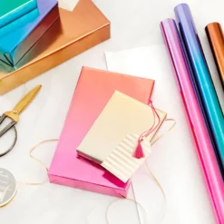 Hallmark Assorted Ombré Foil 3-Pack Wrapping Paper, 60 Sq. Ft Total -Gift Wrap Store Assorted Ombr Foil Wrapping Paper 5EWR2655 03