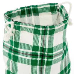 Hallmark 10" Assorted Plaid 3-Pack Fabric Gift Bags -Gift Wrap Store Assorted Plaid Fabric Christmas Gift Bags 5XGB1453 05