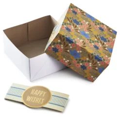 Hallmark 4", 8" And 10" Floral 3-Pack Gift Boxes With Bands 8 Hallmark 4", 8" And 10" Floral 3-Pack Gift Boxes With Bands -Gift Wrap Store Assorted Sizes Floral Gift Boxes With Bands 5EBC1230 03