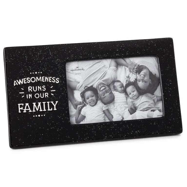 Hallmark Awesomeness Runs In Our Family Ceramic Picture Frame, 4x6 1 Hallmark Awesomeness Runs In Our Family Ceramic Picture Frame, 4x6