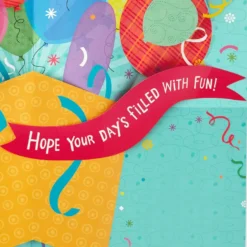 Hallmark 16" Fun Balloons Pop-Up Jumbo Birthday Card -Gift Wrap Store Balloons for Fun Birthday Card 1299CBG1009 03