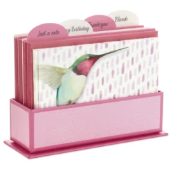 Hallmark Marjolein Bastin Assorted Blank Nature Note Cards In Caddy, Pack Of 24 -Gift Wrap Store Bastin Assorted Nature Note Cards Caddy Bulk Pack 1SOM3881 08