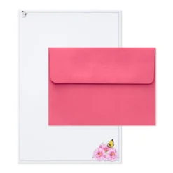 Hallmark Marjolein Bastin Pink Flowers Stationery Set, 40 Sheets -Gift Wrap Store Bastin Pink Flowers Blank Sheets Stationery Set 1STN1142 03