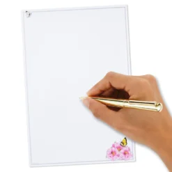 Hallmark Marjolein Bastin Pink Flowers Stationery Set, 40 Sheets -Gift Wrap Store Bastin Pink Flowers Blank Sheets Stationery Set 1STN1142 06