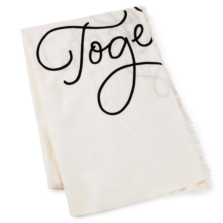 Hallmark Better Together Embroidered Throw Blanket, 80x60 2 Hallmark Better Together Embroidered Throw Blanket, 80x60 - Image 2