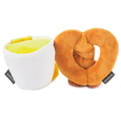 Hallmark Better Together Pretzel And Cheese Dip Magnetic Plush, 5" -Gift Wrap Store Better Together Pretzel and Cheese Dip Magnetic Plush 1KID2093 03