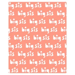 Hallmark Big Sis Fleece Blanket, 50x60 -Gift Wrap Store Big Sis Fleece Blanket 1BBY4845 03