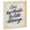 Hallmark Big Thanks Framed Quote Sign, 7x8