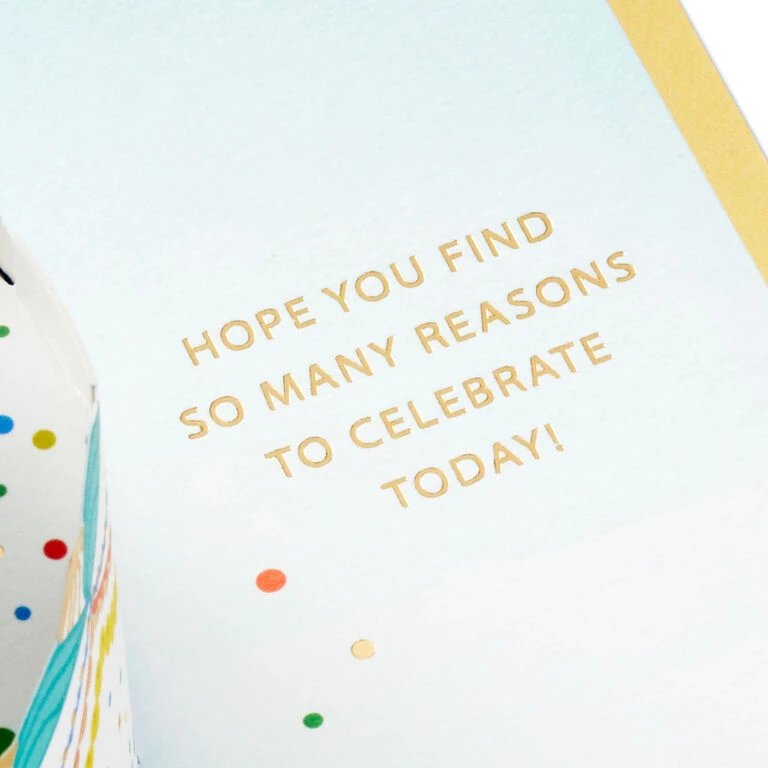 Hallmark Celebrating You Cake 3D Pop-Up Birthday Card 3 Hallmark Celebrating You Cake 3D Pop-Up Birthday Card - Image 3