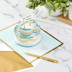 Hallmark Celebrating You Cake 3D Pop-Up Birthday Card 17 Hallmark Celebrating You Cake 3D Pop-Up Birthday Card -Gift Wrap Store Birthday Cake 3D PopUp Birthday Card 1299LAD2895 08