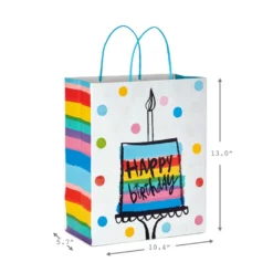 Hallmark Birthday Cheer 8-Pack Assorted Gift Bags -Gift Wrap Store Birthday Cheer Medium and Large Gift Bags 5EGB6365 03