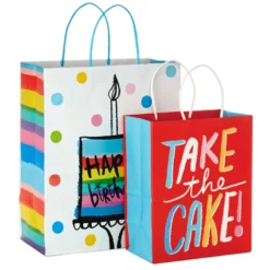 Hallmark Birthday Cheer 8-Pack Assorted Gift Bags -Gift Wrap Store Birthday Cheer Medium and Large Gift Bags 5EGB6365 05