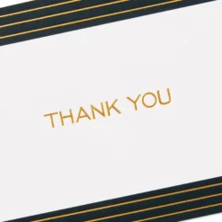 Hallmark Black And Gold Bulk Blank Thank-You Notes, Pack Of 50 -Gift Wrap Store Black and Gold Bulk Blank ThankYou Notes Assortment 1399WTU3882 06