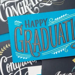 Hallmark Sophisticated Assorted Money Holder Graduation Cards, Pack Of 36 -Gift Wrap Store Blue Black Money Holder Graduation Cards Assortment 5GEY1002 06