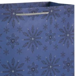 Hallmark Bulk Blue And Gray 18-Pack Holiday Gift Bags, Assorted Sizes And Designs -Gift Wrap Store Blue and Gray Holiday Gift Bags Bulk Pack 5XGB1425 04