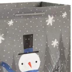 Hallmark Bulk Blue And Gray 18-Pack Holiday Gift Bags, Assorted Sizes And Designs -Gift Wrap Store Blue and Gray Holiday Gift Bags Bulk Pack 5XGB1425 06