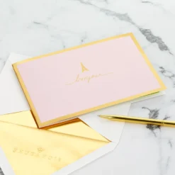 Hallmark Bonjour Eiffel Tower 3D Pop-Up Hello Card -Gift Wrap Store Bonjour Eiffel Tower 3D PopUp Hello Card 1299LAD9664 07