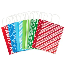 Hallmark 13" Bright Fun 12-Pack Assorted Christmas Gift Bags 13 Hallmark 13" Bright Fun 12-Pack Assorted Christmas Gift Bags -Gift Wrap Store Bright Fun 12 Assorted Large Christmas Gift Bags 5XGB2812 04