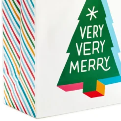 Hallmark Bright Wishes 8-Pack Christmas Gift Bags, Assorted Sizes And Designs -Gift Wrap Store Bright Wishes Assortment Christmas Gift Bags 5XGB1447 05