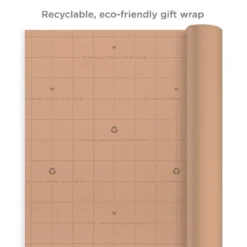 Hallmark Bulk Kraft Paper And White 2-Pack Wrapping Paper, 160 Sq. Ft. Total 7 Hallmark Bulk Kraft Paper And White 2-Pack Wrapping Paper, 160 Sq. Ft. Total -Gift Wrap Store Bulk Brown and White Kraft Paper Wrapping Paper 5EWR2654 04