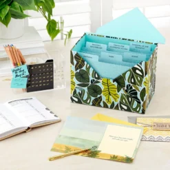Hallmark Premium Assorted Handmade All-Occasion Cards In Leaf Print Organizer, Box Of 24 -Gift Wrap Store Bulk Handmade AllOccasion Cards in Storage Box 5EDX1107 10