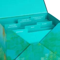 Hallmark Assorted Mahogany All-Occasion Greeting Cards In Green Watercolor Organizer, Box Of 24 10 Hallmark Assorted Mahogany All-Occasion Greeting Cards In Green Watercolor Organizer, Box Of 24 -Gift Wrap Store Bulk Pack Assorted Mahogany Cards in Storage Box 5EBN1044 05