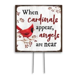 My Word! Cardinal Plant Poke Accent Sign