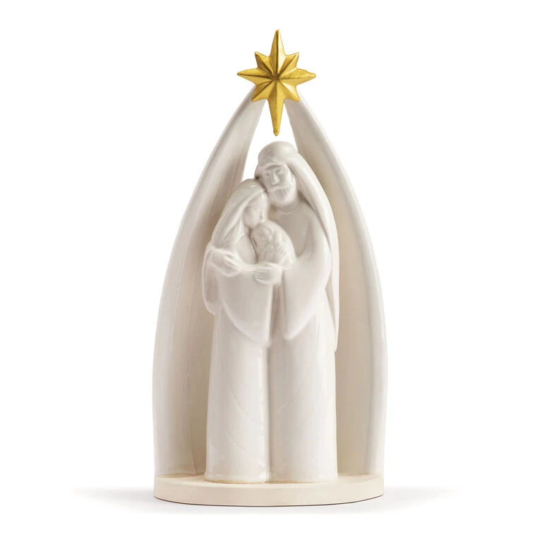 Ceramic Holy Family Figurine, 10" 1 Ceramic Holy Family Figurine, 10"