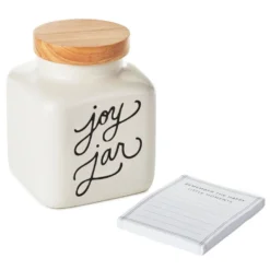 Hallmark Ceramic Joy Jar And Notepad, Set Of 2 5 Hallmark Ceramic Joy Jar And Notepad, Set Of 2 -Gift Wrap Store Ceramic Joy Jar and Note Pad 1SNN1080 03