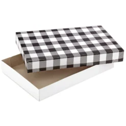 Hallmark Checks And Plaids 12-Pack Designed Shirt Boxes -Gift Wrap Store Checks and Plaids 12Pack Designed Shirt Boxes 5XBC1124 04