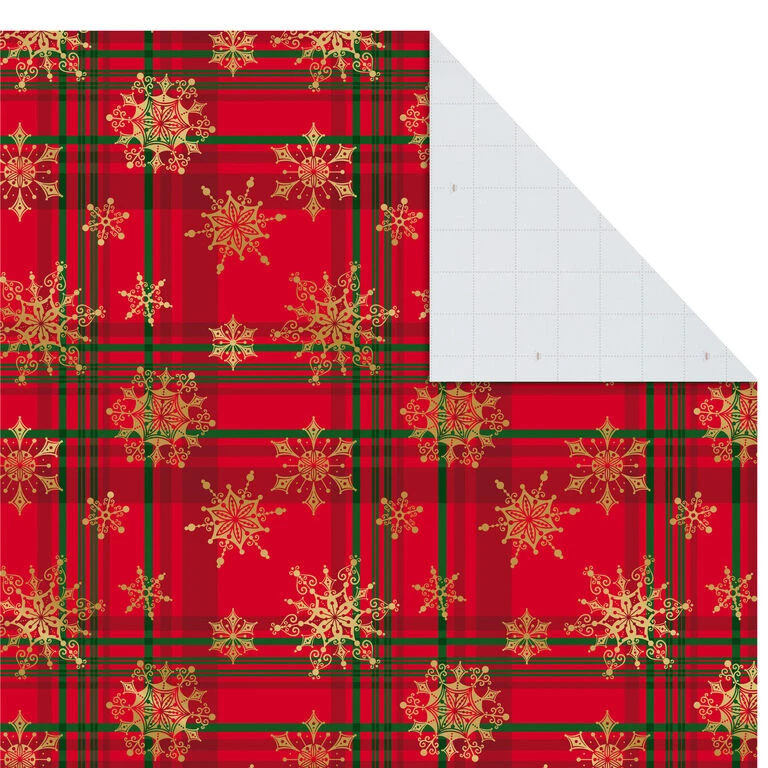 Hallmark Christmas Prints Assorted Flat Wrapping Paper With Gift Tags, 12 Sheets - Image 7