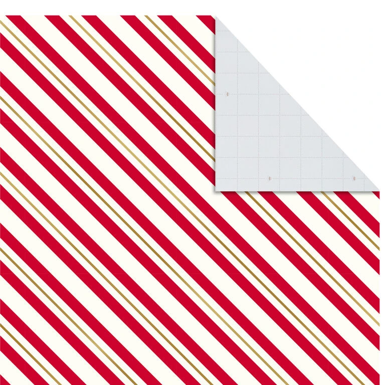 Hallmark Christmas Prints Assorted Flat Wrapping Paper With Gift Tags, 12 Sheets - Image 8