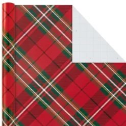 Hallmark Classic Plaids 4-Pack Wrapping Paper Assortment, 120 Sq. Ft. 10 Hallmark Classic Plaids 4-Pack Wrapping Paper Assortment, 120 Sq. Ft. -Gift Wrap Store Classic Plaids Christmas Wrapping Paper Assortment 5JXW1040 03