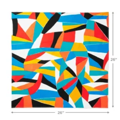 Hallmark 26" Colorful Abstract Fabric Gift Wrap With Elastic Band -Gift Wrap Store Colorful Abstract Fabric Gift Wrap With Elastic Band 1299EJR6379 04