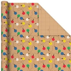 Hallmark Colorful Christmas 4-Pack Kraft Wrapping Paper Assortment, 88 Sq. Ft. 14 Hallmark Colorful Christmas 4-Pack Kraft Wrapping Paper Assortment, 88 Sq. Ft. -Gift Wrap Store Colorful Christmas Assortment Kraft Wrapping Paper 5JXW1212 07