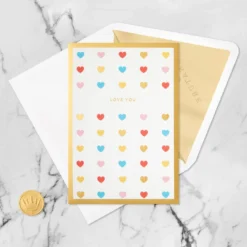 Hallmark Love You Always 3D Pop-Up Love Card 13 Hallmark Love You Always 3D Pop-Up Love Card -Gift Wrap Store Colorful Hearts 3D PopUp Love Card 1299LAD2904 05